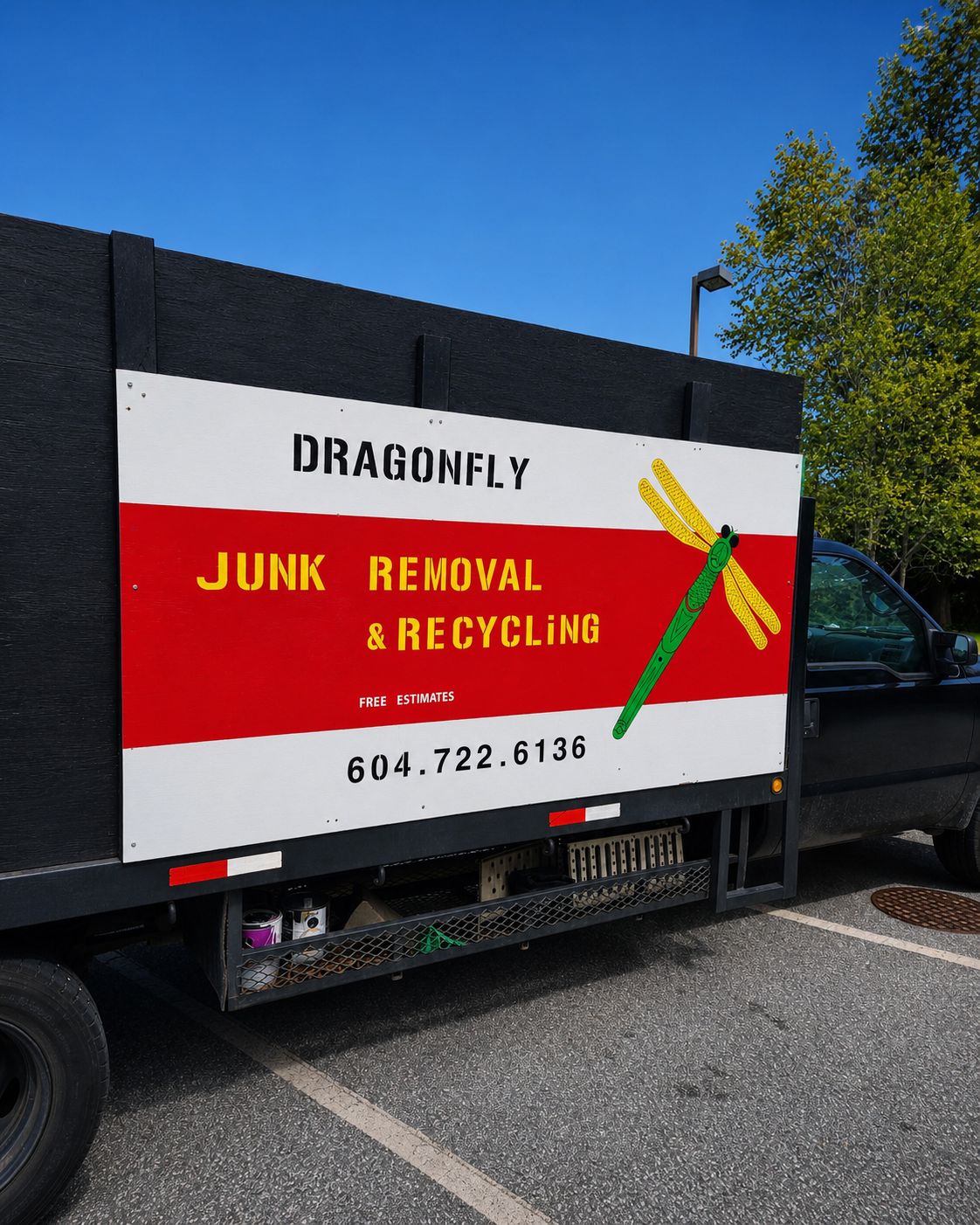 Dragonfly Junk Removal truck